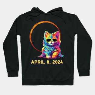 Cat Solar Eclipse 2024 Totality April 8 Wo s Hoodie